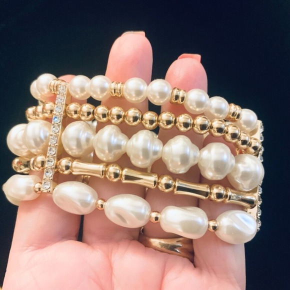 Lilly Pulitzer BRACELET NWT PEARL KISMET BEADED ⭐️  Stretch STUNNING!  ⭐️ - Picture 12 of 13